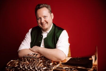 Foto von Christian Schick mit Tuba